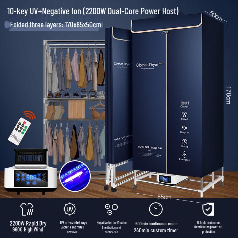 Foldable Household & Dormitory Underwear and Baby Dryer Cabinet & Rack