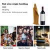Luxury Reusable Wine Packaging Bag Protective Design Faux Leather Wine Tote Carrier with Handle Champagne Bag Bridal Shower