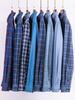 Camicia a maniche lunghe a quadri da uomo taglie forti in puro cotone (Taglie 38-46) - Abbigliamento Casual Business Autunnale