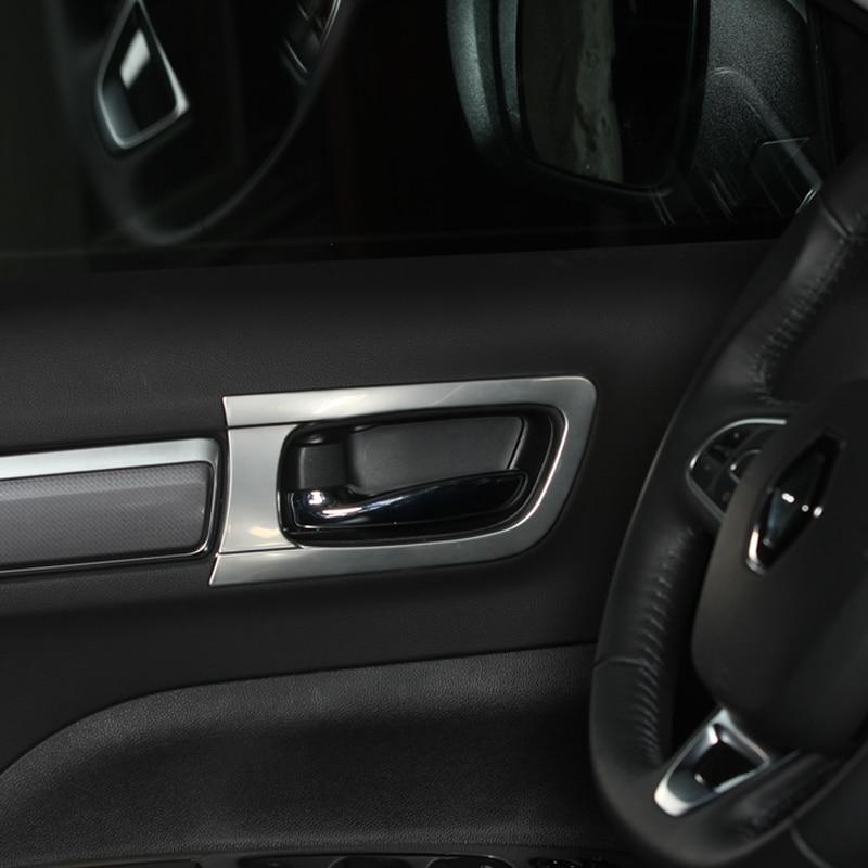 My Good Car 4 Pieces/set Automobile Door Inner Handle Decorative Frame for Renault Koleos Samsung QM6 2016-2023