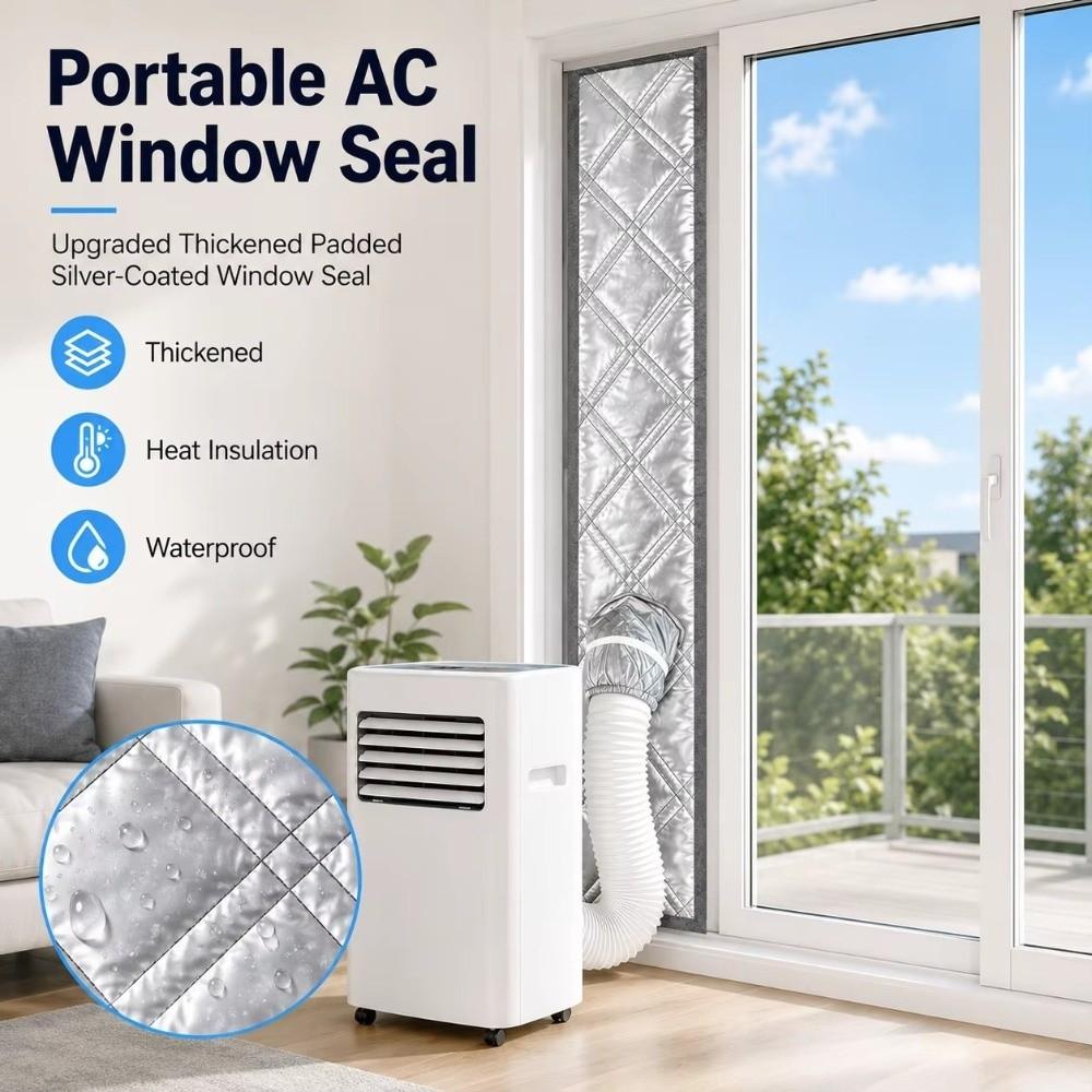 Waterproof Portable AC Window Seal Oxford Fabric Window Insulation Panel Portable Air Conditioner
