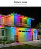 Outdoor Waterproof 220V RGB LED Strip Light with Remote & App Control for Eaves Decoration