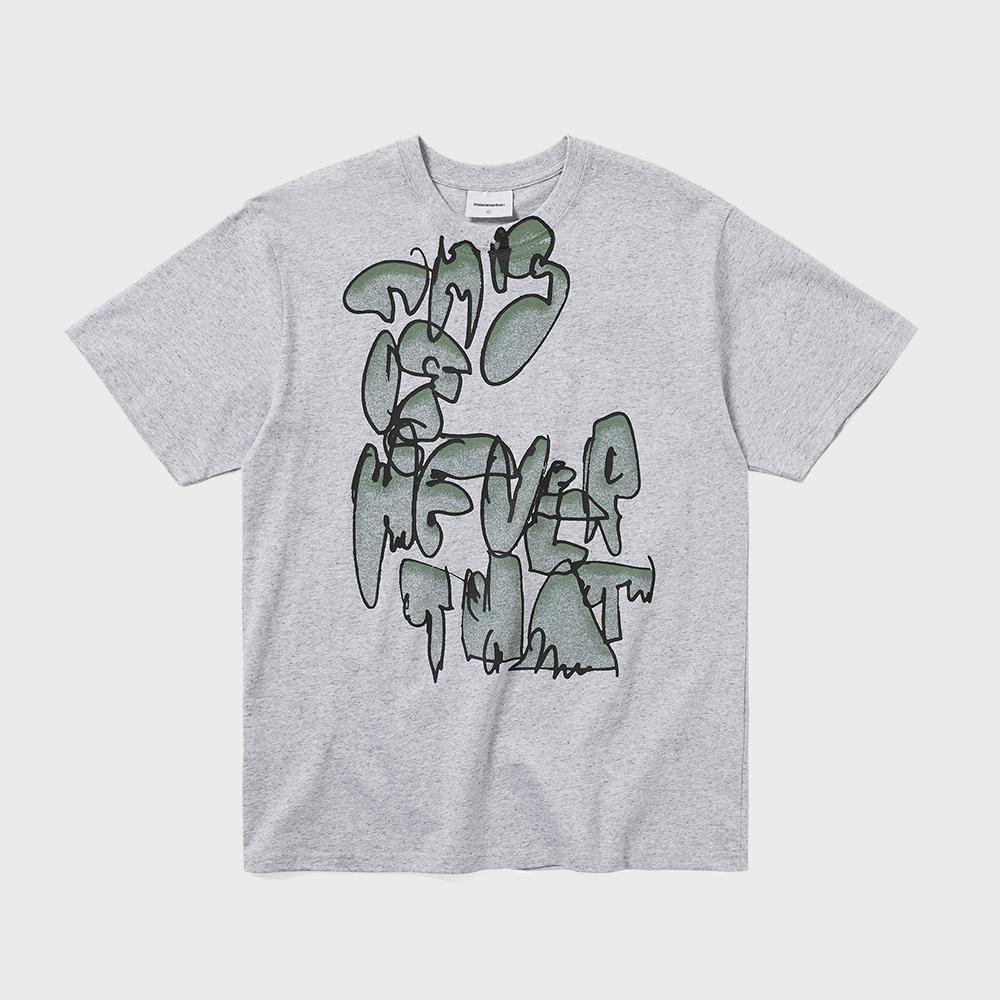 ThIs Is Never That Graffiti Tee Heather Grey