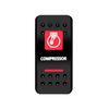 BANDC Boat Rocker Switch Cover (No Switch) Red Marine Dash Cap Labels for RV Heater Carling Switch Car Jeep Wrangler Accessories
