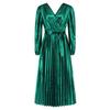 Women's Fashion Sexy Solid Color V Neck Slim Long Sleeve Dress Party Dress