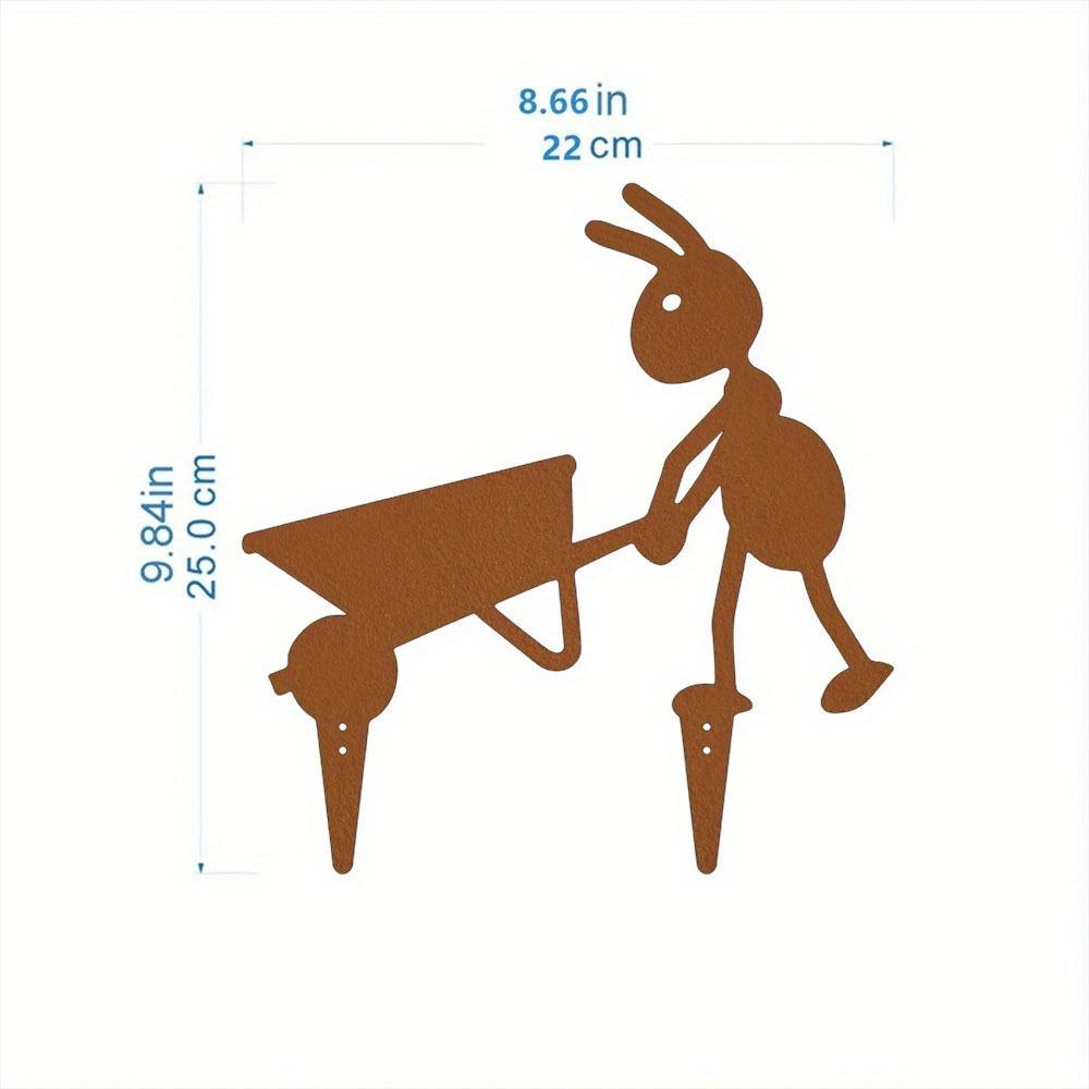 

Wrought Iron Metal Ant Sculpture Outdoor Garden Yard Art Lawn Decoration TY3182-01-xiu