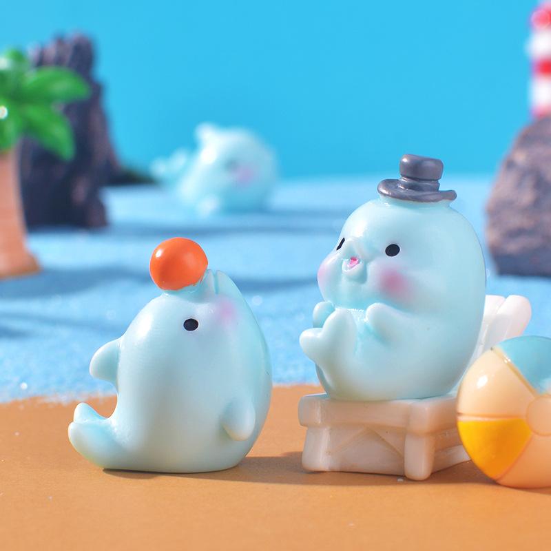 Mini Decorative Items Cute Little DolphinsMarine Animals and Aquarium Decoration Accessories