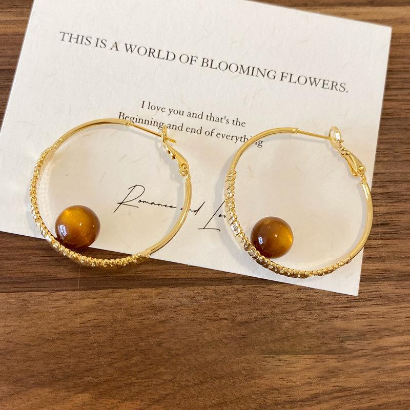 Изысканные Высококачественные Европейские и Американские Серьги-Кольца: Легкая роскошь для женщин