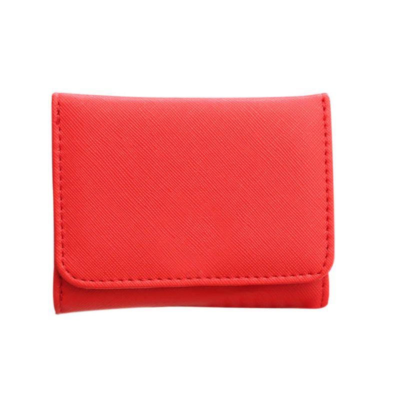 

Женский однотонный мини-кошелек из искусственной кожи для монет, держатель для карт