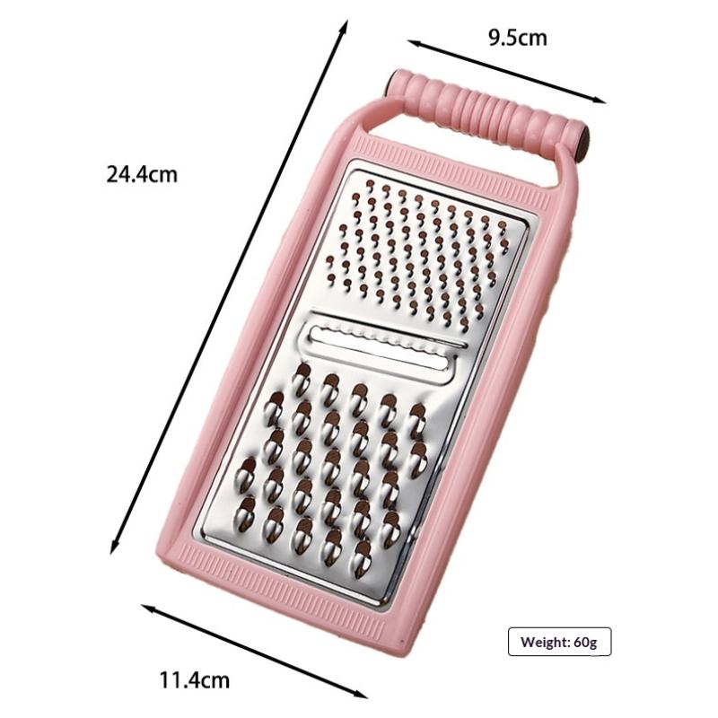 Food Grade Stainless Steel Grater Sharp Blades Non Slip Handle Shredder for Cheese Vegetables Kitchen Use
