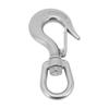 1.3in Clevis Slip Hook Stainless Steel Rotating Lifting Chain Hook for Yachts Fishing Boats