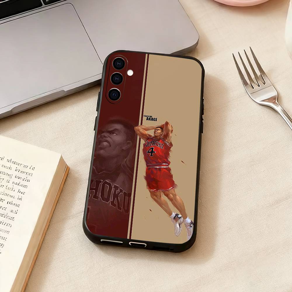 Slam Dunk Takenori A-Akagi Phone Case For Samsung Galaxy A73,A72,A71,A70,A53,A52,A51,Soft Silicone Black Cover