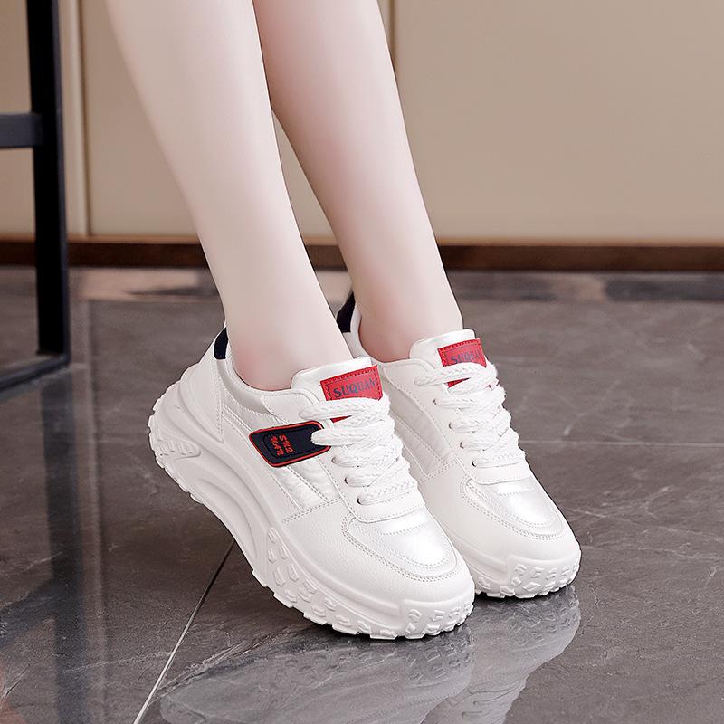 

Маленькие белые туфли женские, новые, весна и осень, популярные, универсальные, кроссовки, мягкая подошва, нескользящая, спортивная обувь женская 35 покинуть белый