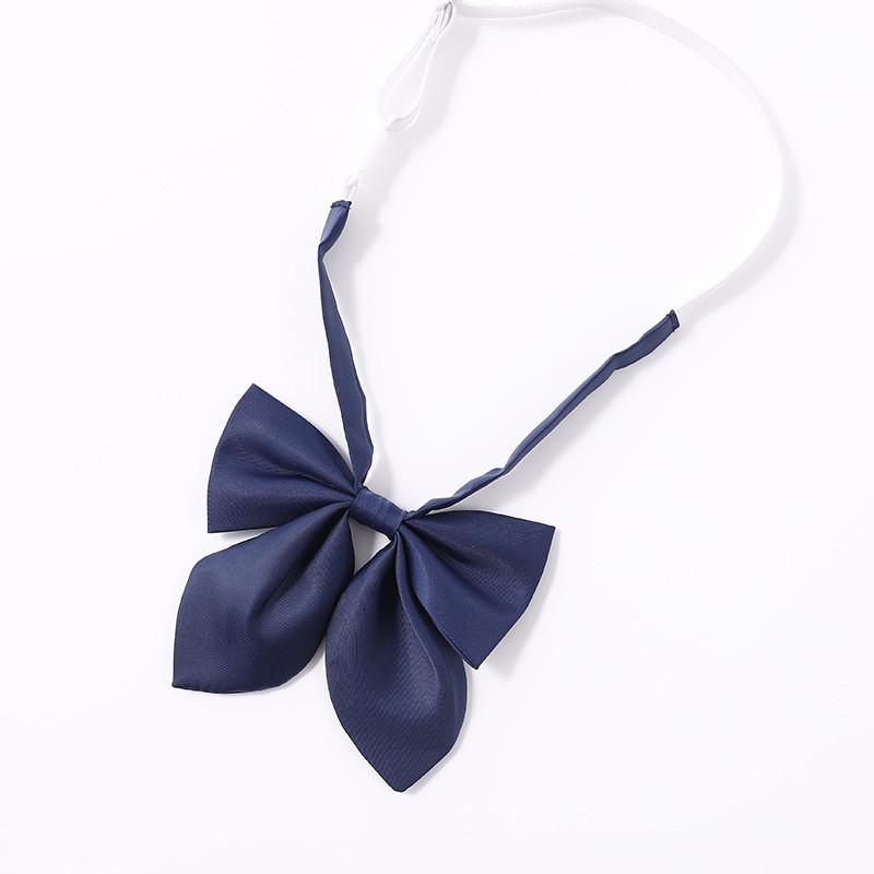 Solid Color Rabbit Ear Shape Butterfly Bow Tie Student Uniform Accessories