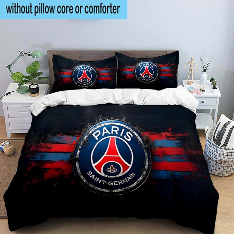 Saint-germain Champions 3PCS Bedding set,Ideal for1pc Duvet Cover And 2pcs Pillowcases Perfect for Christmas gift,Ideal for Bedroom, Dormitory