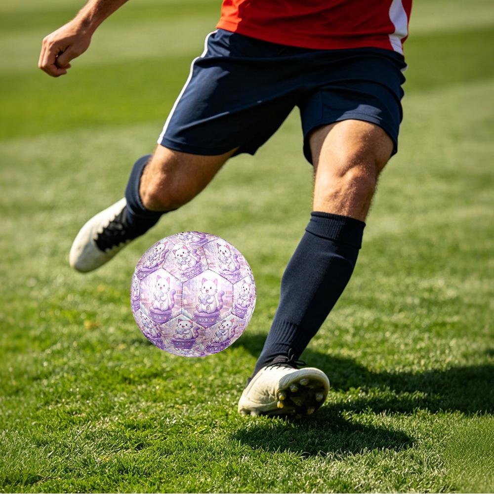 1pc Magical Cat Kingdom Size 5 Soccer Ball Professional Lightweight Durable Match Training Football Indoor &Outdoor Sports BallTraining Ball Y84