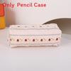 Cute Floral Cotton Makeup Brush Bag With Portable Design For Travel And School