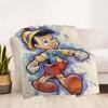 1pc, Pinocchio Blanket Seasonal Throw for All Seasons, Living Room, Travel, Camping, Car Blankets