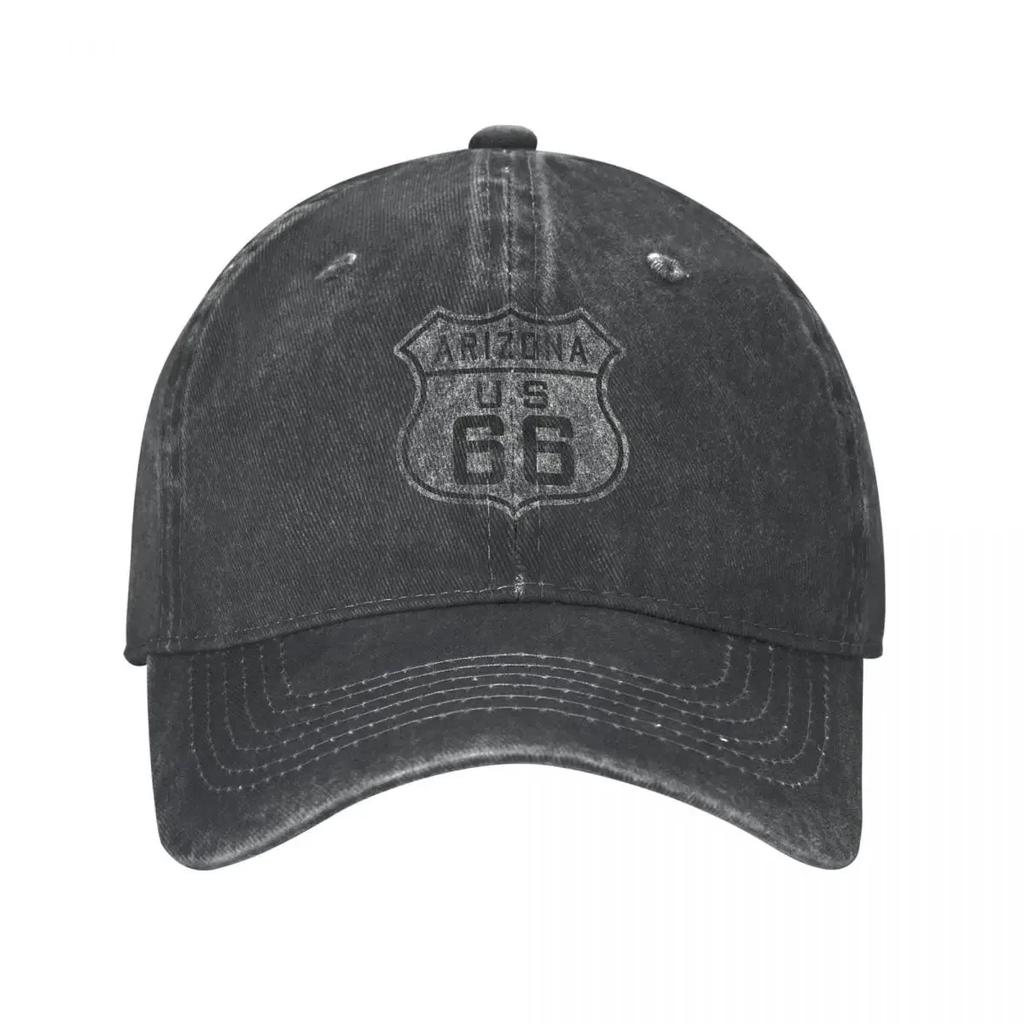 Vintage America Route 66 Letters Spring Autumn Cap Men Women Baseball Cap Hats Washed Sports Casquette Gorras