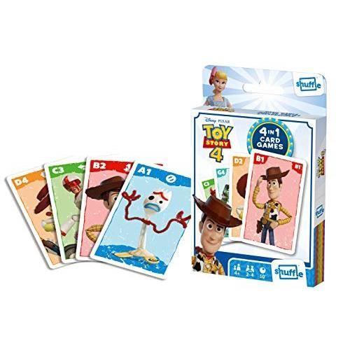 Jeu de cartes - SHUFFLE - Fun 4 in 1 Toy Story 4 - 2 joueurs ou plus - À partir de 4 ans - Intérieur