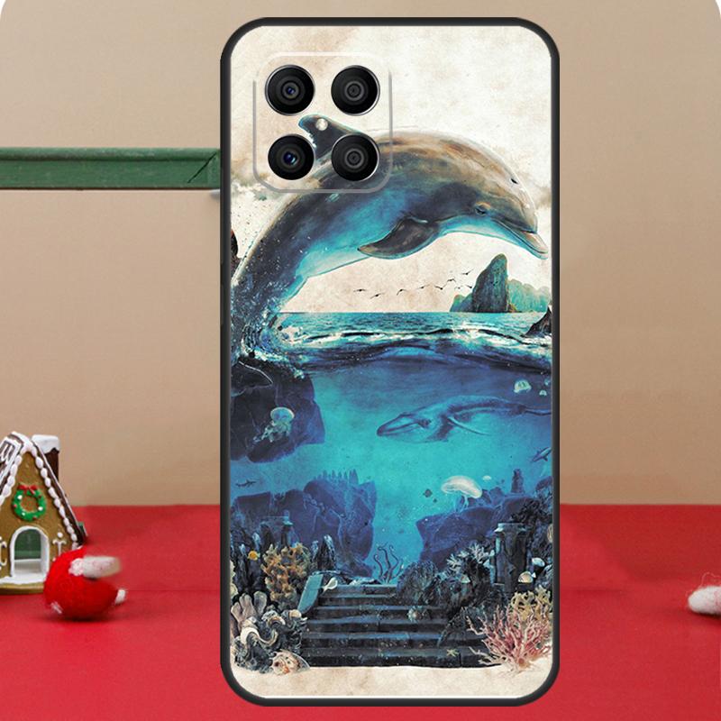 Dolphin Case For Honor Magic 8 7 6 Pro Honor 200 400 70 90 Lite X8c X8b X9a X9b X9c X9d Win RT Coque