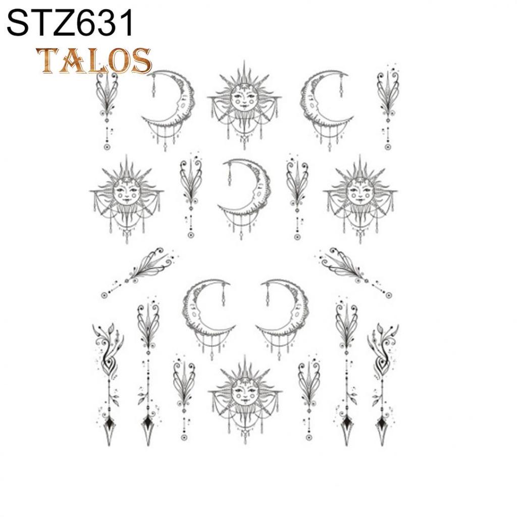 Blumenfeder einfache Zeichnung Frauen Nagel Aufkleber Aufkleber Schönheit DIY Maniküre Werkzeuge Nägel Pflege