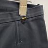 Louis Vuitton Cotton X Polyurethane Zip Fly Tapered Pants Bottoms 34 blackUsed