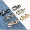 6Pcs Elegant Flower Waist Tightening Button For Jeans Pants Waist Fastener Clip Waist Cincher for Waist Adjustment