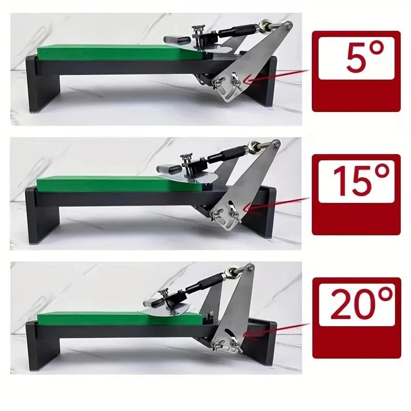 Professional Fixed-Angle Knife Sharpening Set with Whetstone - Precision Tool for Scissors, Planer & Chisels(Durable, Multi-Use)