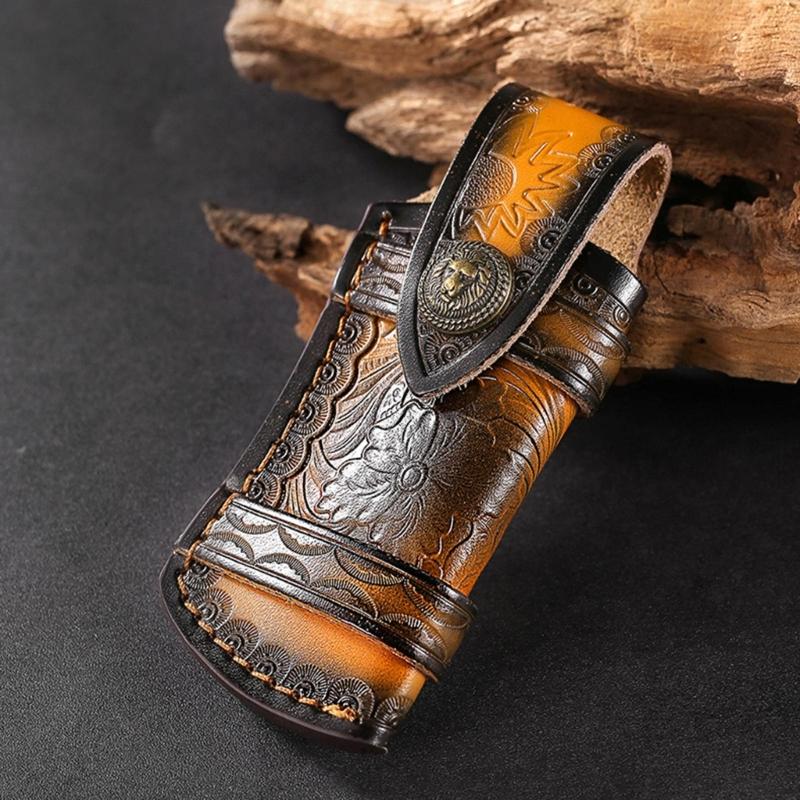 Hunting Knife Sheaths Straight Waterproof Knife Holsters Universal Leather Sheath Waist Hanging for Outdoor Bushcrafts