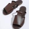 Γυναικεία Cut Out Slide Σανδάλια Flat Slide Sandals, ελαφριά slip σε παπούτσια εξωτερικού χώρου