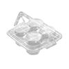 4-Cavity Transparent Cupcake & Muffin Carrier Boxes (20 Sets)