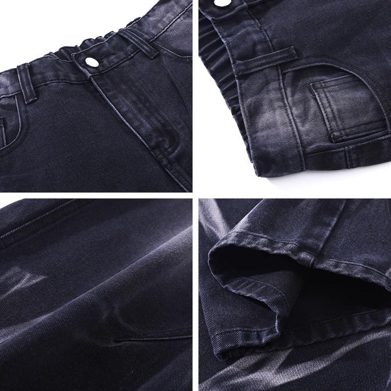 Washed and Old Jeans Men's High-end Sense Ruffian Handsome Cleanfit Pants Spring and Autumn Straight Loose Wide-leg Trousers