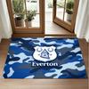 Everton Football Design Crystal Velvet Rug Soft Decorative Mat for Bedroom Entrance