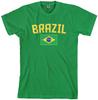 Threadrock Men's Brazil Flag T Shirt Brazilian Rio De Janeiro