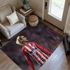 Football Player Celebration Floor Rug Office Rug Perfect for Hallway Decorate room Study room Living Rooms Anti-slip Rug Anime Office Decor