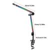 Drehbarer LED Mikrofonarmständer LED Schwenkarm Verstellbarer Mikrofonständer für Professionelle Aufnahme Heimstudio Rundfunk