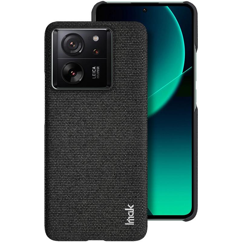 IMAK Ruiyi Series for Xiaomi 13T/13T Pro Case Cloth Texture PU Leather+PC Phone Cover