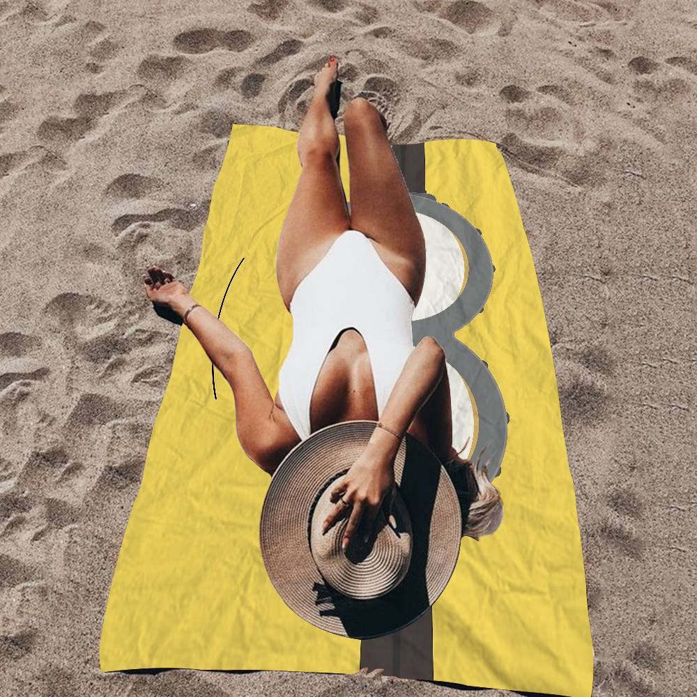 Classic Movie M-Minion Microfiber Printed Beach Towel Mountain Climbing Yoga Beach Swimming Running Absorbent Soft Towel