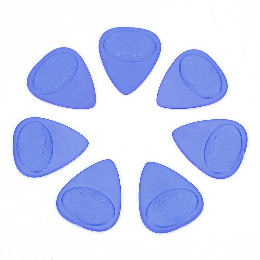 10PCS Guitar Pick Holder Plectrum Musical Instrument Accessory(0.46mm 1mm Thickness)(Blue)