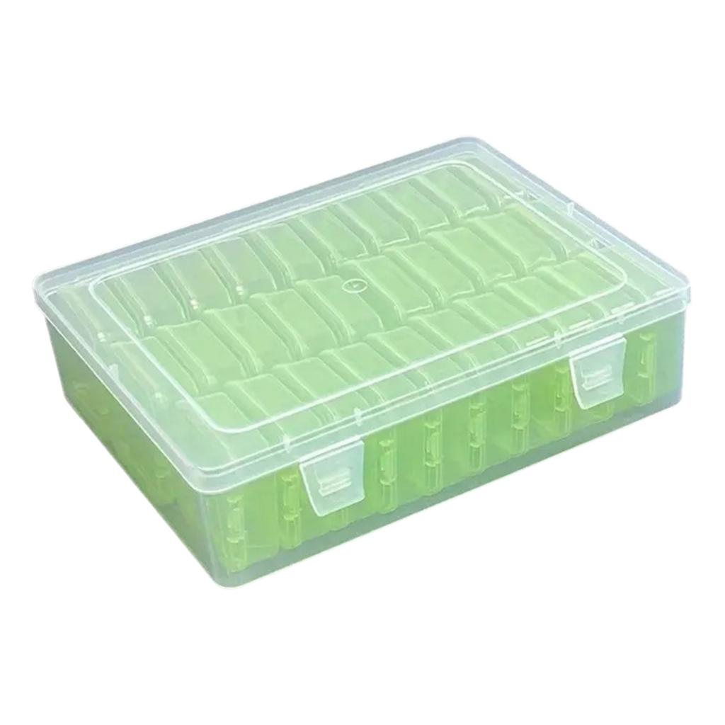 Multifunctional 30 Slot Clear Sturdy Plastic Organizers Home Accessory for Beads Jewelry and Small Items Storage