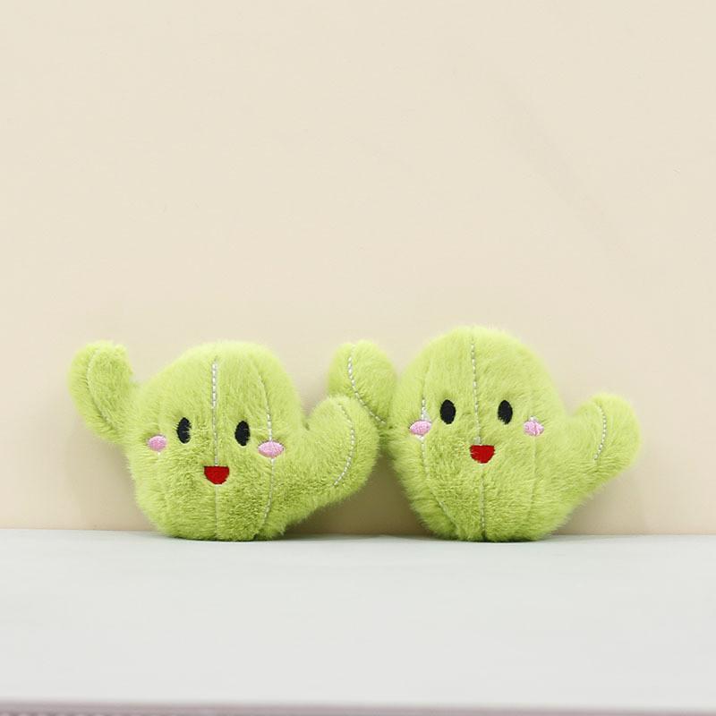 Adorable Plush Cactus Keychain Doll For Kids Soft Stuffed Toy Accessory Gift