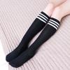 Sexy Black White Striped Long Socks Women Over Knee Thigh High Socks Over The Knee Stockings For Ladies Girls Warm Knee Socks