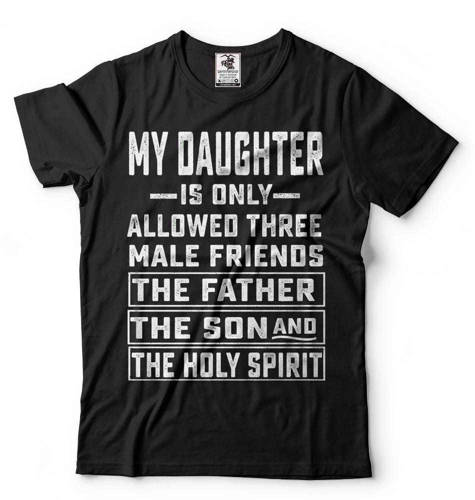 Father Day Gift TT-shirt, Father Gift From Daughter, Father Against Dating T-shirt L