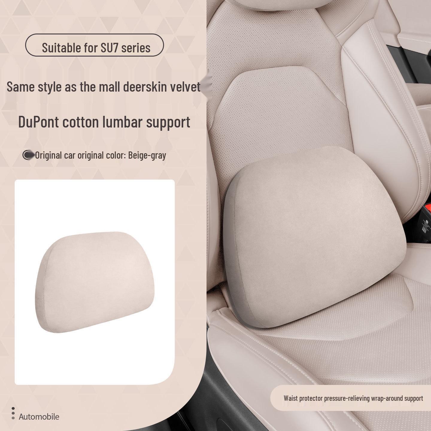 Xiaomi SU7 Magnetic Headrest: Mall-Style Lumbar Support & Neck Protection Pillow Cushion