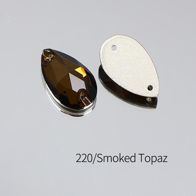 Dongzhou Crystals Sewing Accessories Waterdrop Shape Flatback Rhinestones for Garments & Shoes Crystal Stone Beads