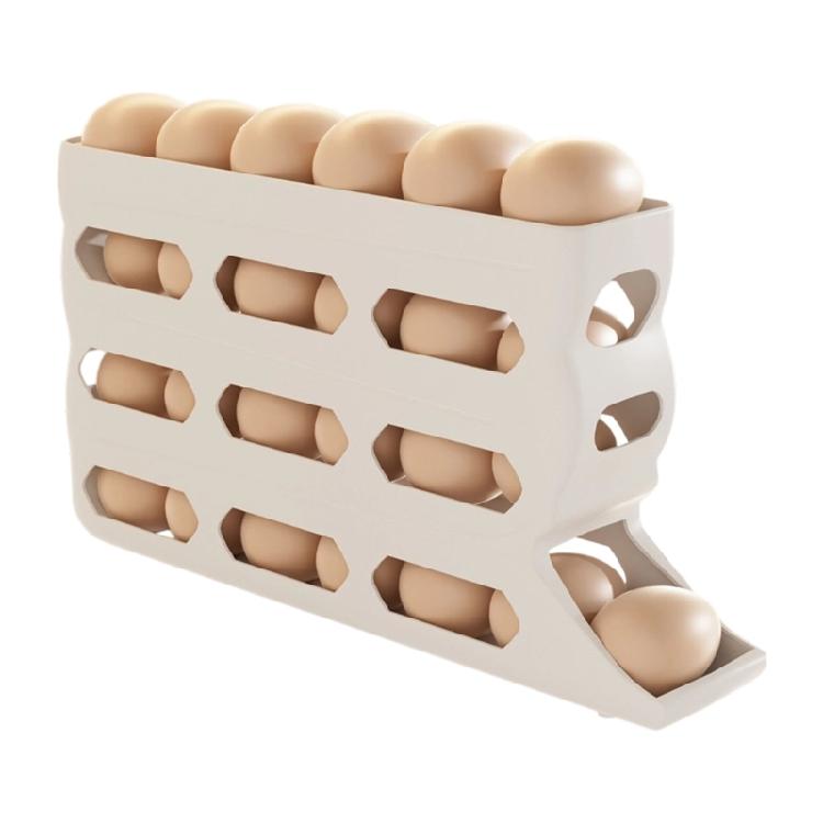 Sturdy Plastic Eggs Container With Easy Access Designs For Convenient Home And Commercial Use белый