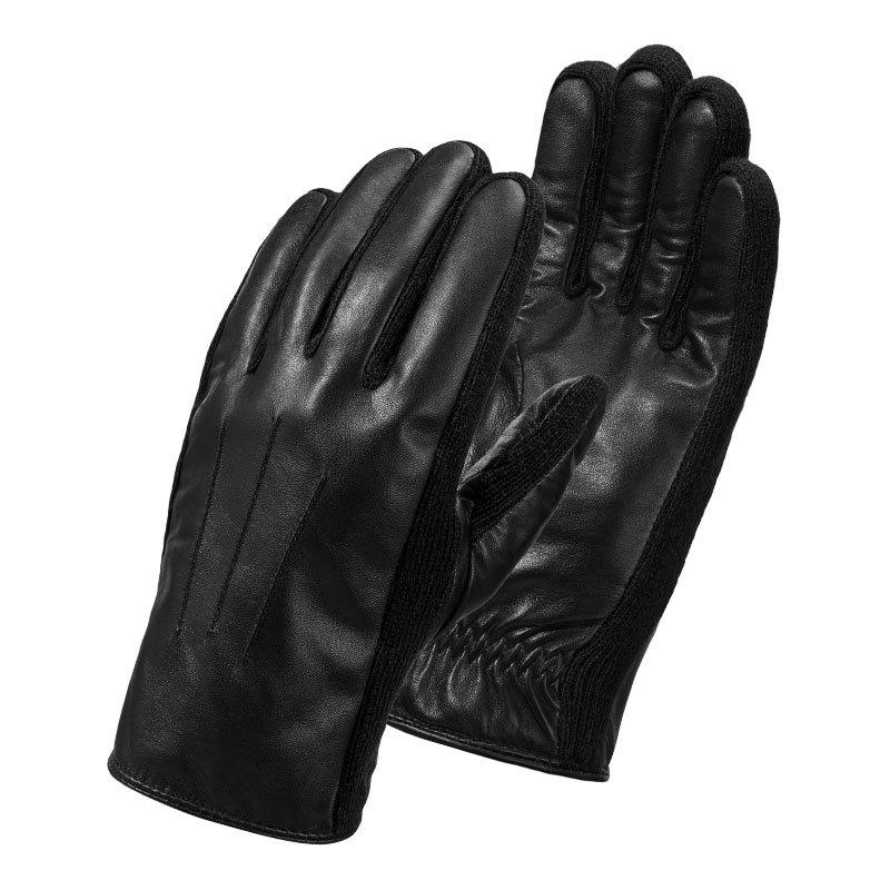 Russian Men's Sheepskin Warm Gloves Plus Velvet Cold Proof Winter Driving and Riding Genuine Leather Fashionable Warm Gloves