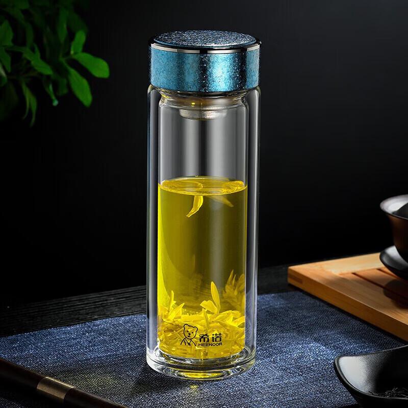 Heenoor XN-T611 Double-Layer Glass Tea Infuser Bottle