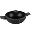 FLAT TITANIUM POT WITH LID 30cm BERLINGER HAUS BH-8129 ANTHRACITE